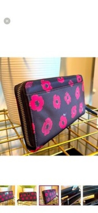 Kate Spade New York Floral Zip-Around Wallet - Picture 2 of 2